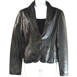 Women's Black Leather Jacket